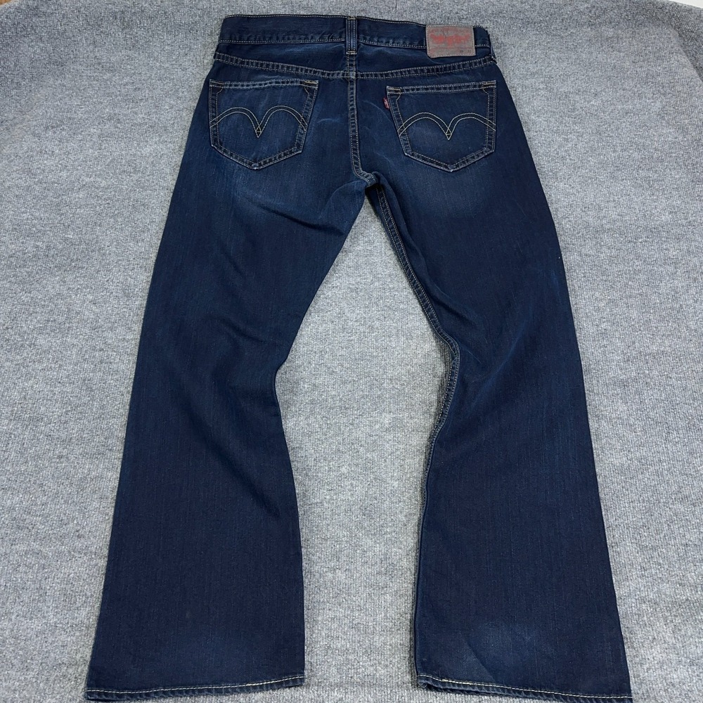 Vintage Levis Jeans Men 38x32 (FIT 40x33) Type 1 True Boot Cut Dark Wash Y2K - Picture 9 of 12